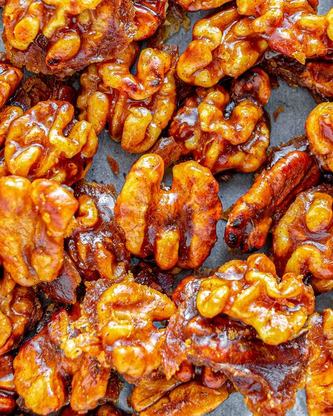 5 Minute Candied Walnut Recipe, Spicy Candied Walnuts Recipe, Savory Walnuts Recipe, Sweet And Spicy Walnuts Recipe, Candied Walnuts With Brown Sugar, Candied Mixed Nuts Recipe, Candied Walnuts Easy Oven, 5 Minute Candied Walnuts 12 Tomatoes, Candied Nuts Recipe Easy