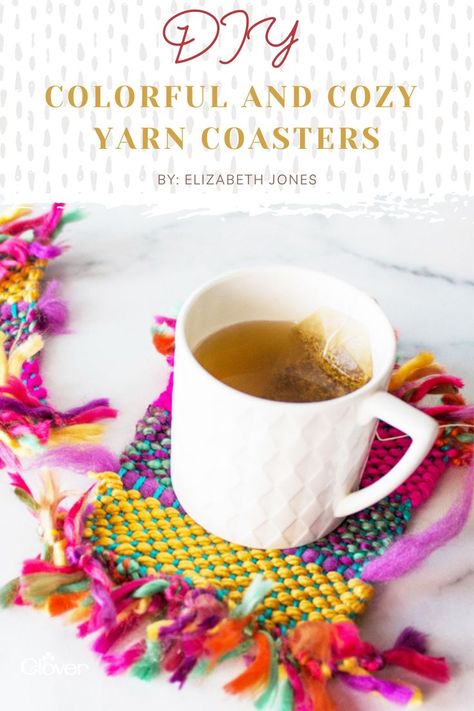 Turn your favorite yarn into a whimsical coaster🌈 Falling in love with weaving? We sure are! Modern weaving features bright colors and playful patterns that create endless crafting possibilities. 💭📍Visit our blog to view a free tutorial for the Colorful and Cozy Yarn Coasters by @thecountrypeony ✨ Yarn Coasters, Mini Weaving, Cozy Diy, Weaving Loom Diy, How To Weave, Loom Craft, Weaving Loom Projects, Weaving Tutorial, Unique Coasters