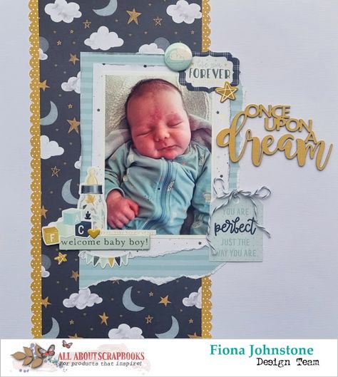 Baby Boy Scrapbook Layouts, Boy Scrapbook Layouts, Baby Scrapbook Pages, Scrapbooking Layouts Baby, Baby Layouts, Scrapbook Boys, Baby Boy Scrapbook, Echo Park Paper, Baby Album