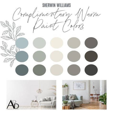 Interior Paint Color Palette, Interior Paint Palettes, Warm Grey Paint Colors, Living Room Paint Colors, Warm Paint Colors, Hay Barn, Farmhouse Paint Colors, Maine Cottage, Paint Palettes