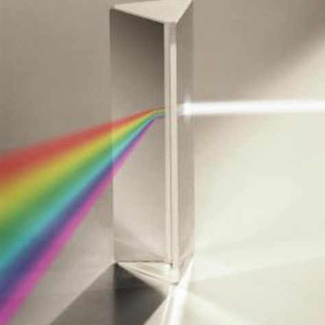 When white light travels through a prism it comes out a rainbow. Split Lighting, Light Science, Make A Rainbow, Light Refraction, White Beams, Light Scattering, Kid Experiments, Rainbow Light, Preschool Science