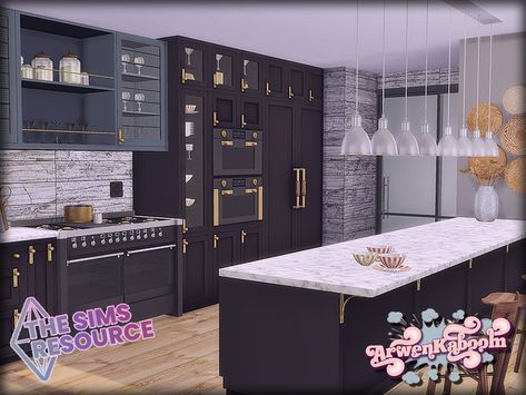 Sims 4 Highschool, Sims 4 Kitchen Cabinets, Living Room Sims 4, Sims 4 Cc Furniture Living Rooms, Sims 4 Kitchen, Resource Furniture, Sims 4 Tsr, Mod Furniture, Muebles Sims 4 Cc