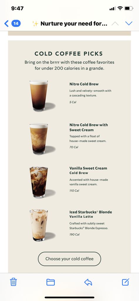 Nitro Cold Brew Starbucks Order, Nitro Cold Brew Starbucks, Cold Brew Starbucks Order, Starbucks Nitro Cold Brew, Sweet Cream Recipe, Starbucks Barista Training, Barista Training, Starbucks Order, Nitro Cold Brew