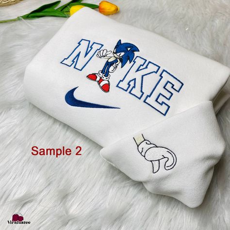 Cute Shadow And Sonic Nike Embroidered Sweatshirts, Nike Embroidery Matching Check more at https://viralustee.com/product/cute-shadow-and-sonic-nike-embroidered-sweatshirts-nike-embroidery-matching/ Shadow And Sonic, Sweatshirts Nike, Nike Embroidery, Felt Craft, Cool Fits, Embroidered Sweatshirts, Felt Crafts, Sonic, Harry Potter