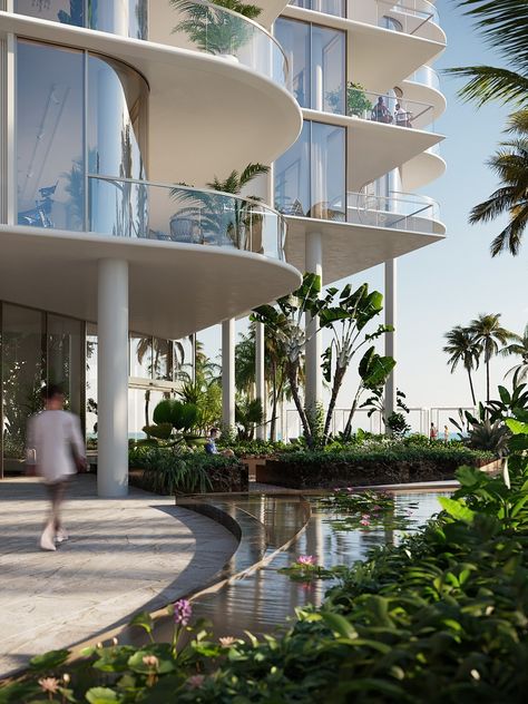 Gallery of OMA Reveals The Perigon Residential Development in Miami Beach, United States - 5 Edition Miami, Miami Condo, Rem Koolhaas, Residential Development, Beach Park, Stone Work, Miami Beach, Club House, Miami