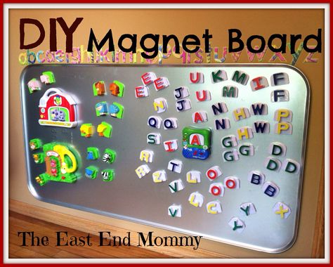 Diy Magnet Board, Homeschool Room Design, Diy Magnets, Church Nursery, Magnet Board, Sensory Room, Kiosk Design, Board For Kids, Playroom Design