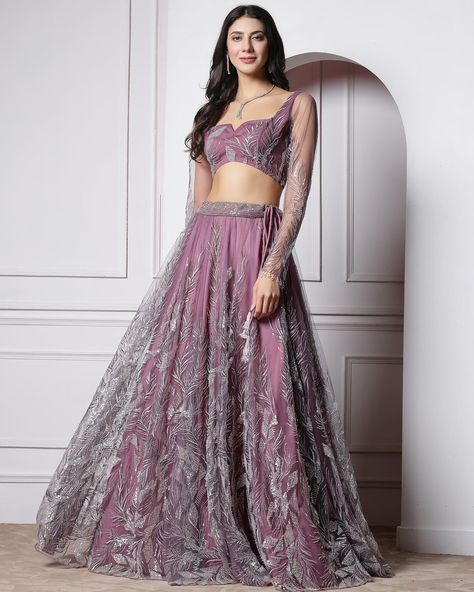 Dazzle like never before in our exquisite lehenga! 💫 Details: Mauve embellished net lehenga with net blouse and net dupatta Shop this amazing look from @rabt_couture All sorts of customisation available 💌 DM us to know more information #newarrival #ethnic #lehengalove #lehenga #fashion #Style #designercollection #designerwear #trousseucollection #explorepage #exploremore #bridaloutfits #partywear #trending #luxuryclothing #stylish #rabtcouture #mauve #ootdfashion Mauve Lehenga, Karaoke Night, Net Blouse, Net Blouses, Net Lehenga, Net Dupatta, Bridal Outfits, Designer Wear, Night Outfits