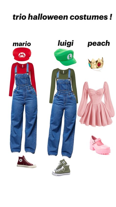 Sprit Week Character Day, Good Trio Costumes, Helovin Costum, Halloween Costumes For One Person Girl, 3 Sisters Costume Ideas, Toy Story Trio Costume, Triple Costume Ideas Halloween, Matching Costume Ideas For Friends, Things To Dress Up As For Halloween