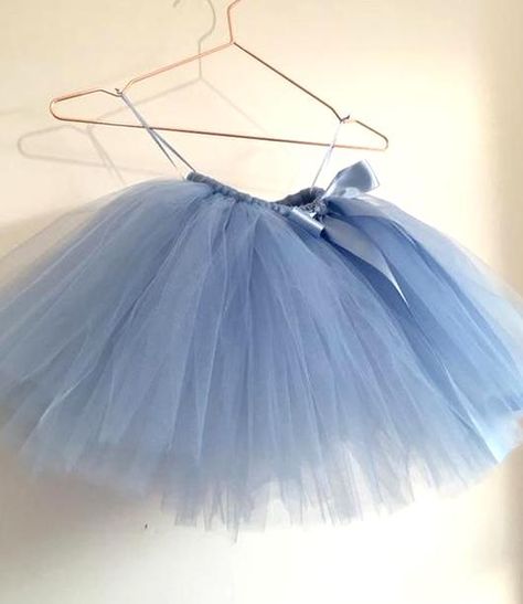 Sage Party, Periwinkle Fairy, Dull Blue, Tutu En Tulle, Girls Tulle Skirt, Flower Girl Outfit, Tule Rok, Long Tutu, Blue Tutu