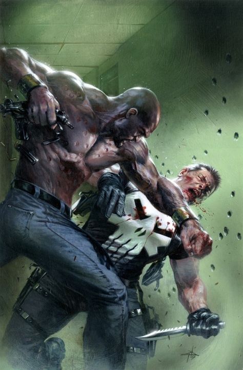 Luke Cage vs Punisher by Gabriele Dell’Otto Luke Cage Marvel, Marvel Phone Wallpaper, Marvel Knights, Charlie Cox, Punisher Marvel, Marvel Characters Art, Jon Bernthal, Luke Cage, The Punisher