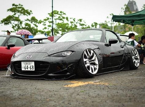 Cars Japanese, Mx5 Nd, Modded Cars, Cars Jdm, Rocket Bunny, Car Meet, Slammed Cars, Mazda Mx 5, Mazda Mx5 Miata