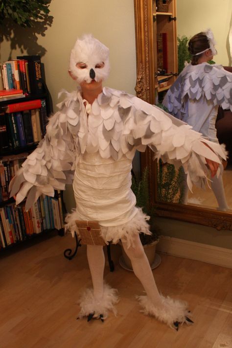 Snowy Owl costume. Snow Owl Costume, Owl Halloween Costumes, School Costume, Owl Costume, Snow Owl, Creative Valentines, Snowy Owl, Diy Valentines Crafts, Shrek