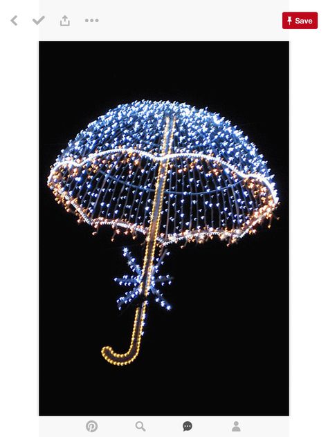 Umbrella Decorations, Christmas Light Displays, Umbrella Art, Under My Umbrella, Umbrellas Parasols, Foto Art, The Night Sky, Light Display, Fairy Lights