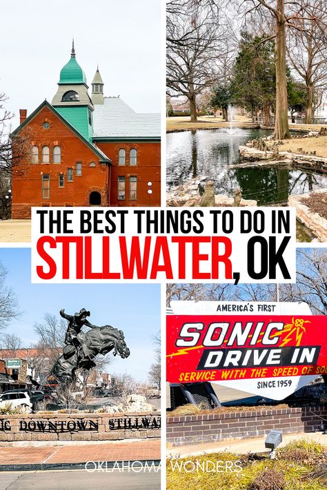 Looking for the best things to do in Stillwater, Oklahoma? Here are the best things to do near Oklahoma State University! things to do in stillwater ok | stillwater oklahoma | what to do in payne county | oklahoma travel ideas | oklahoma trip ideas | oklahoma getaway ideas | where to go in oklahoma | oklahoma weekend trips | what to do in oklahoma this weekend | where to go in oklahoma | northeastern oklahoms travel tips | oklahoma tips | stillwater oklahoma things to do | stillwater ok ideas Stillwater Oklahoma Things To Do, Oklahoma City Things To Do, What To Do Outside, Oklahoma Vacation, Oklahoma State Parks, Middle America, Stillwater Oklahoma, Oklahoma Travel, Osu Cowboys