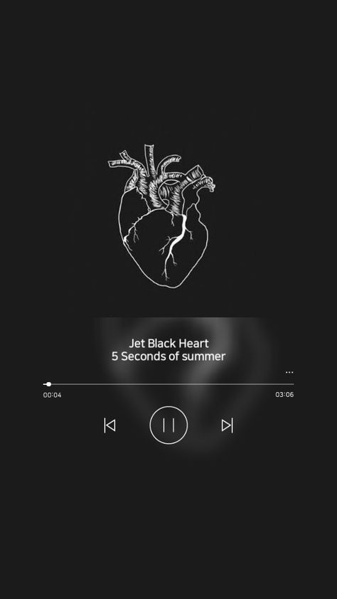 Jet Black Heart Tattoo, 5 Seconds Of Summer Tattoo, 5 Seconds Of Summer Wallpapers, 5sos Tattoo, Black Heart Tattoos, 5sos Lyrics, Jet Black Heart, 5sos Wallpaper, Wallpaper Lyrics