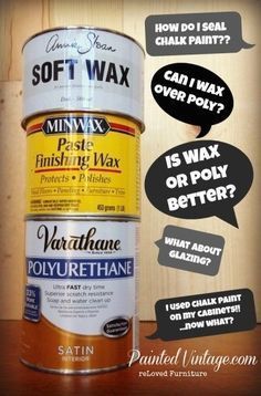 All your questions answered about using Wax or Polycrylic over Chalk Paint. Very GOOD & helpful information!!!! Chalk Paint Projects, Annie Sloan Paints, Furniture Rehab, Distressed Furniture, Chalk Paint Furniture, Furniture Finishes, Refurbished Furniture, Furniture Restoration, Paint Furniture