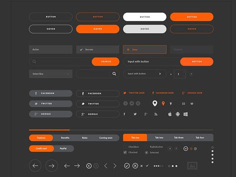 Ui Buttons, Flat Web, Best Website Design, Ui Design Website, Ux Design Inspiration, Web Ui Design, Dashboard Design, Photoshop Cc, Ui Design Inspiration