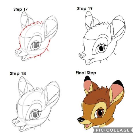 Drawing Bambi How To Draw Bambi, How To Draw Thumper Step By Step, Bambi Drawing, Bambi Sketch, Flower From Bambi Drawing, Disney Characters Bambi, Bambi Characters, Character Tattoos, Cartoon Character Tattoos