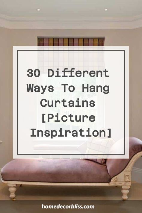 30 Creative Curtain Ideas [Picture Inspiration] Unique Curtain Rod Ideas, Curtain Designs Living Room, Sheers Curtains Living Room, Unique Window Treatments, Curtain Inspiration, Curtains Pictures, Window Curtains Living Room, Window Curtains Bedroom, Small Window Curtains