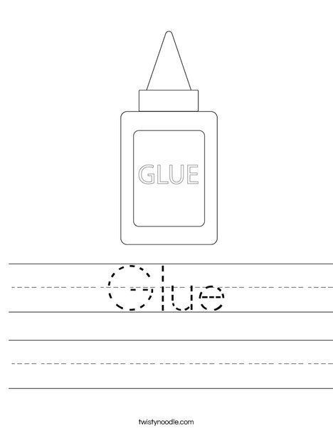 Glue Worksheet - Twisty Noodle Transportation Worksheet, Twisty Noodle, Holiday Lettering, Glue Stick, Fun Worksheets, Kids Prints, School Fun, School Supplies, Texts