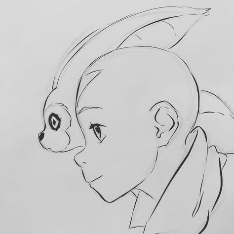 Momo Sketch, Avatar Manga, Aang The Last Airbender, Avatar The Last Airbender Art, Woo Hoo, Avatar Airbender, Tv Animation, Avatar Aang, Pin Art