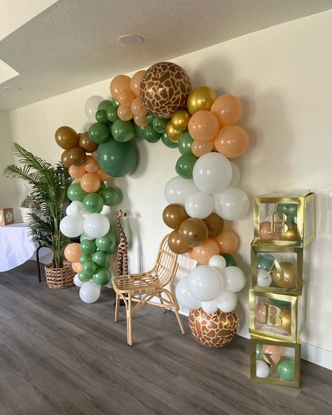 Perfect balloon arch for a safari themed baby shower! Perfect focal point to take photos! Follow my shop @mtayamorgan on the @shop.LTK app to shop this post and get my exclusive app-only content! #liketkit #LTKbump #LTKbaby #LTKSeasonal @shop.ltk Safari Theme Balloon Arch, Safari Baby Shower Balloon Arch, Jungle Theme Balloon Arch, Safari Theme Balloon Garland, Baby Shower Safari Theme Boy, Safari Balloon Arch, Safari Baby Shower Boy, Safari Balloon, Arch Inspiration