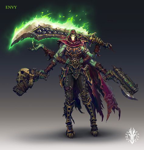 Envy | Darksiders Wiki | Fandom Darksiders Game, Darksiders Horsemen, Darksiders 3, Battle Chasers, Zed League Of Legends, Horsemen Of The Apocalypse, Cosmic Horror, 판타지 아트, Geek Culture