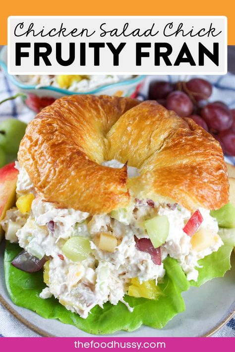 Fruity Chicken Salad Recipe, Chicken Salad On Apple Slices, Chicken Salad Recipe Sweet, Jason Deli Chicken Salad, Chicken Salad Chick Copycat Recipes Fruity Fran, Chicken Salad Chick Fruity Fran Recipe, Chicken Salad Recipe With Grapes And Pineapple, Fruity Fran Chicken Salad Recipe, Copycat Chicken Salad Chick Grape Salad