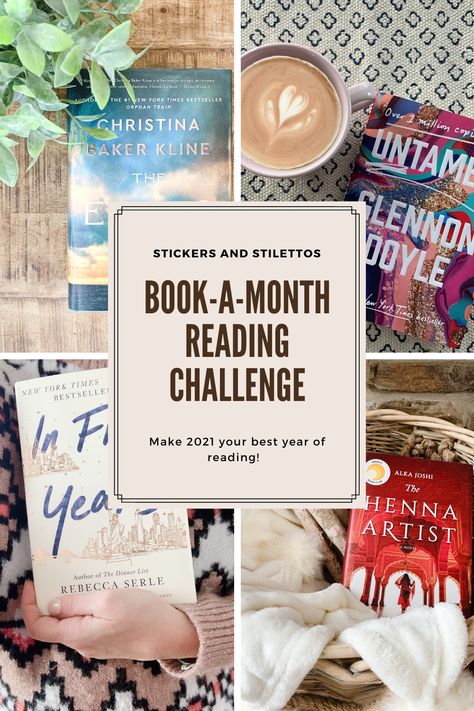 New Year Book Challenge, Book A Month Reading Challenge, One Book A Month Challenge, Read A Book A Month, 1 Book A Month, Book Reading Goals, 12 Month Book Challenge, Book Challenge List 2023, 2023 Book Challenge