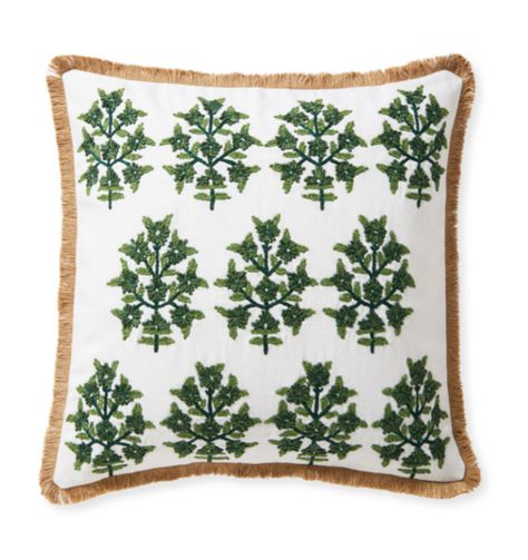 Blue And Green Living Room, Ashley Brooke Designs, Rainbow Pillow, Pillow Embroidery, Ashley Brooke, Tropical Home Decor, Serena And Lily, Indian Block Print, Green Home Decor