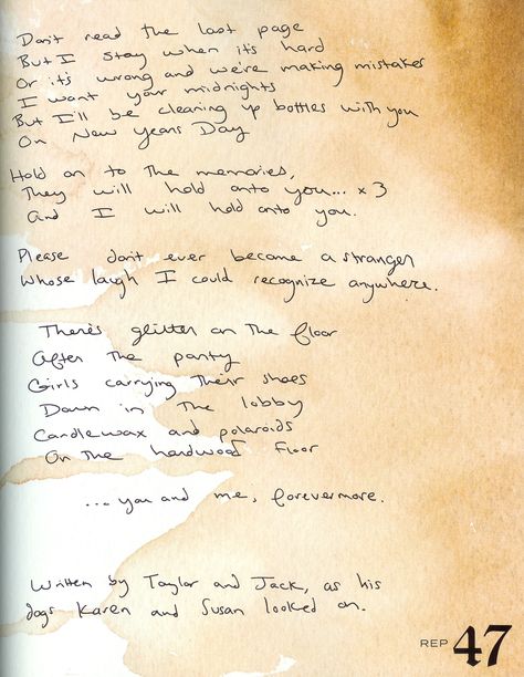 TSWIFTDAILY | i learned a lot from ethel kennedy Taylor Swift Poems Reputation, Taylor Swift New York Lyrics, Taylor Swift Lyrics New Years Day, Best Reputation Lyrics, Reputation Album Lyrics, Taylor Swift Tattoo, Taylor Swift Song Lyrics, Taylor Songs, New Year’s Day