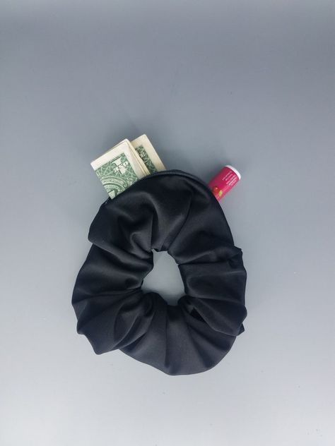 Pocket Scrunchie, Scrunchie Hair, Tie Gifts, Top Secret, Hair Tie, Invisible Zipper, Daughter Love, Key Fob, Etsy Australia