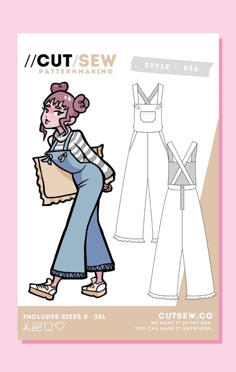 056 // PLAYSUIT Niche Hobbies, Kids Sewing Patterns Free, Unique Sewing Patterns, Fit Inspired, Free Pdf Sewing Patterns, Make Your Own Clothes, Clothes Diy, Kleidung Diy, Japanese Street