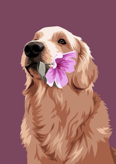 Dog Design Art, Cute Dog Wallpaper, Art Mignon, 강아지 그림, Girly Art Illustrations, Art Et Illustration, Dog Illustration, Art And Illustration, Art Inspiration Painting