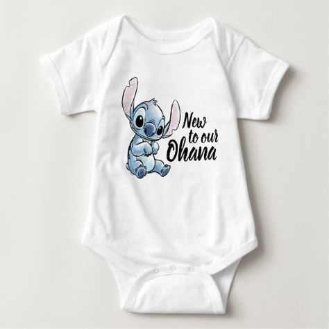 Watercolor Stitch, Gender Reveal Baby Shower Themes, Lilo And Stitch Merchandise, Christmas Stitch, Disney Baby Clothes, La Baby, Lilo Et Stitch, Cute Stitch