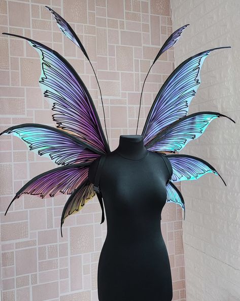 Purple Iridescent Fairy Wings for Adult Fairy Wings for - Etsy Wings For Costume, Large Fairy Wings, Small Fairy Wings, Iridescent Fairy Wings, Groove Cruise, Iridescent Fairy, Diy Fairy Wings, Fair Outfit, Cruise Ideas