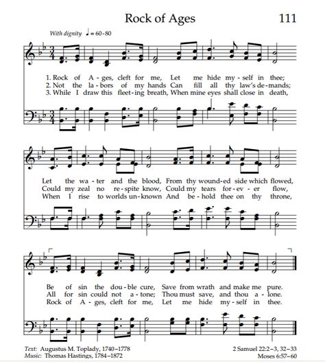 Rock Of Ages Hymn, Hymn Sheet Music, Hymn Music, Church Songs, Hymns Lyrics, Lords Prayer, Rock Of Ages, The Lords Prayer, Music Library