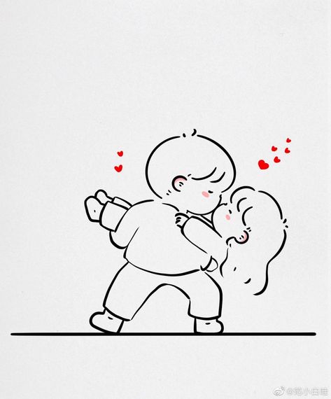 Doodles For Him, Cute Love Doodles Couples, Cute Love Doodles, Doodles Cartoon, Doodles Easy, Cute Drawings Of Love, 동화 삽화, Easy Love Drawings, Love Doodles