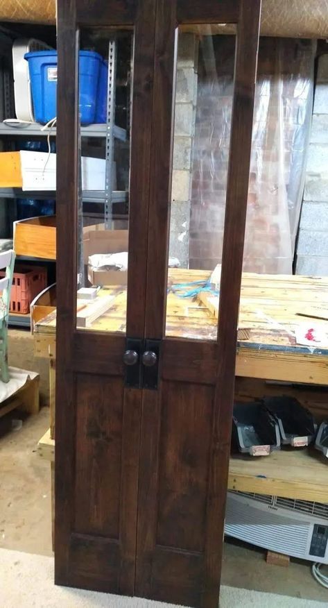 Custom French Pantry Doors Double French Kitchen Door | Etsy Pantry Door French, Swinging Doors Kitchen, French Pantry Doors, Farmhouse Pantry Door, Rustic Pantry Door, French Pantry, Antique French Door, Rustic Pantry, Wooden Pantry