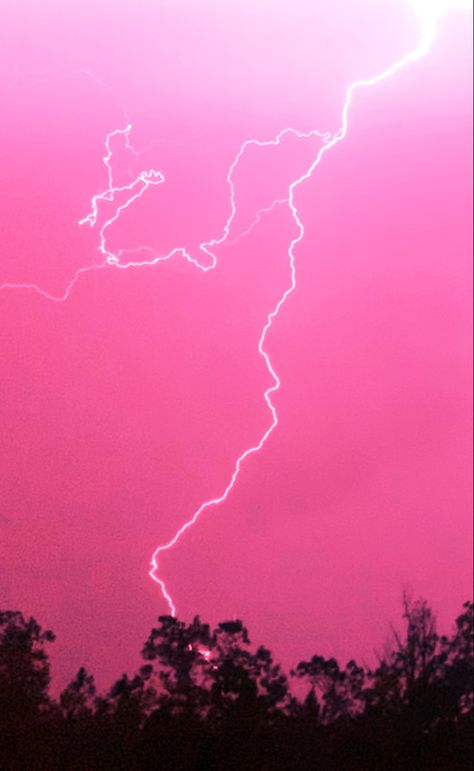 Pink Storm Aesthetic, Aurora Wallpaper, Pink Lightning, Nature Rose, Rainbow Aesthetic, Pink Photo, Pink Wall, Girl Guides, Pink Walls