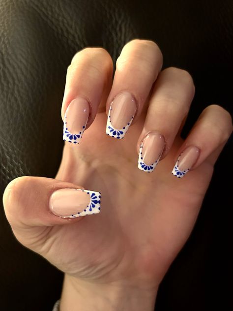 Mama Mia Nails / Greek Nail Inspo Greek Nails Ideas, Mama Mia Nails Design, Greek Style Nails, Mamma Mia Nails Ideas, Greek Holiday Nails, Greek Inspired Nails, Italia Nails, Croatia Nails, Greek Nails Designs