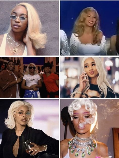 Blonde Hairstyles On Black Women, Blonde Mullet Black Women, Black People With Blonde Hair, White Hair Black Women, Black Woman Blonde Hair, Black Women With Blonde Hair, Short Blonde Hair Black Women, Blond Hair Black Women, Black Women Blonde Hair