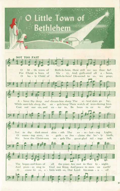 Free Christmas Printables Vintage, Free Christmas Music, O Little Town Of Bethlehem, Christmas Carols Lyrics, Christmas Carols Songs, Little Town Of Bethlehem, Christmas Songs Lyrics, Bethlehem Christmas, Hymn Sheet Music