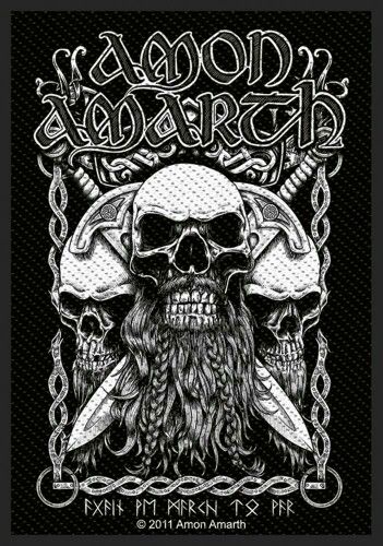 Amon amarth - bearded skull Swords Artwork, Metal Posters Art, Amon Amarth, Viking Skull, Viking Metal, Crossed Swords, Heavy Metal Art, Metal Family, Heavy Metal Rock