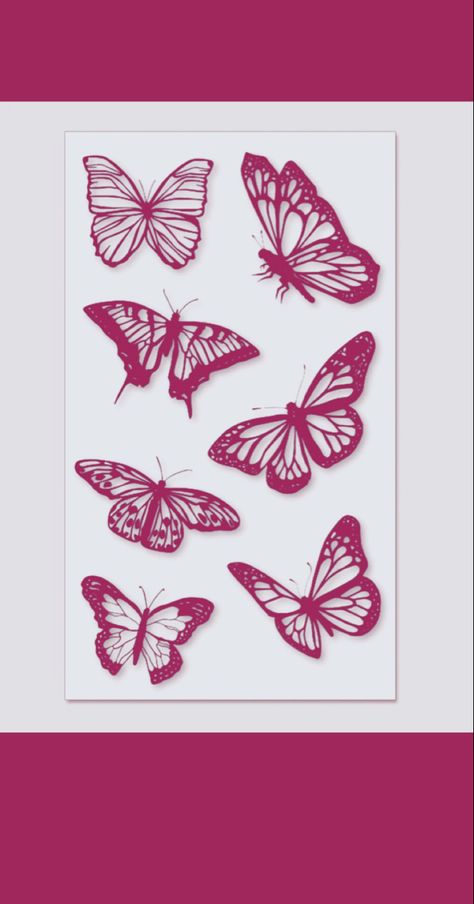 These are the different types of butterfly ideas for a tattoo, Helping with people who want to print & do not have black ink :). ( tattoo stencil ideas ) Common Tattoos, Butterfly Stencil, Pattern Tattoo, Tattoo Sticker, Butterfly Pattern, Tattoo Stickers, Butterfly Tattoo, Tatting, Rooster