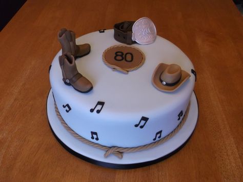 Country Music Cake, Music Cake Ideas, Western Cake, Music Cakes, Music Cake, Western Birthday Party, Country And Western, Farm Cake, Western Birthday