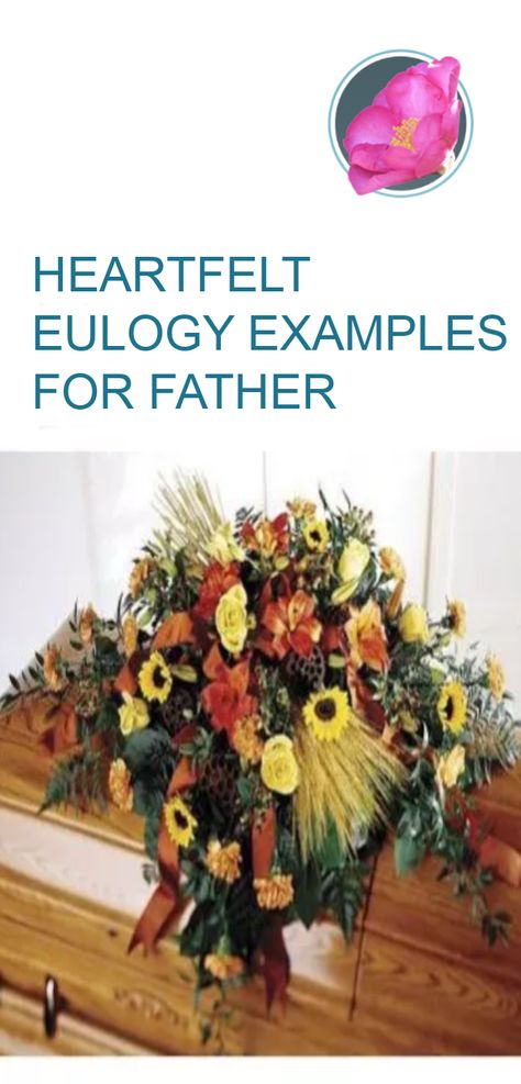 Written by the editor of the GriefandSympathy website and her brother for their father, these are real eulogies that we gave at our Dad's funeral and we are proud to have written them. #eulogyexamples  #sampleeulogies  #funeralspeechexamples Writing A Eulogy Father, Father Eulogy From Daughter, Eulogy Examples Dads, Eulogy For Father, Eulogy Ideas For Dad, Eulogy For Dad From Daughter, Eulogy Quotes, Prayer For Dad, Words For Father