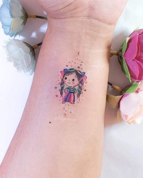 Puzzle Tattoos, Stomach Tattoos Women, Doll Tattoo, Mom Tattoo Designs, Woman Tattoo, Mother Tattoos, Infinity Tattoos, Tatuaje A Color, Stomach Tattoos