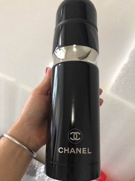 Chanel Aesthetic, Reusable Water Bottle, Water Bottle, Chanel, Drinks, Water, Gifts