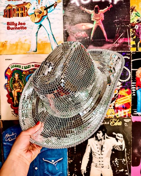 The Ultimate Concert Accessory ✨🪩 . . #platinumcowgirlboutique Disco Ball Mosaic, Disco Tiles, Disco Accessories, Disco Diva, Mosaic Mirrors, Pinterest Contest, Mirror Mosaic, Cowgirl Hat, Blowout Sale